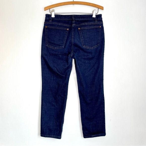 Eileen Fisher Petite Skinny Jeans Women’s Small Stretch Denim Mid Rise Dark Wash - Picture 2 of 10